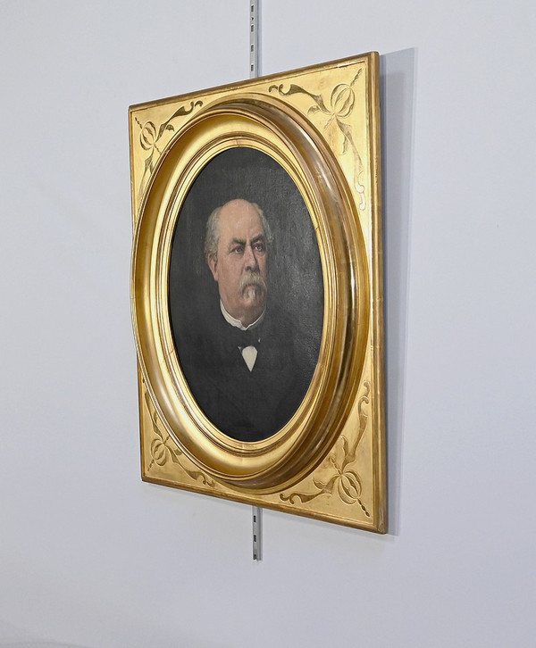 Öl auf Leinwand, Porträt von Adolphe Nicolas, Französische Schule des 19. Jahrhunderts