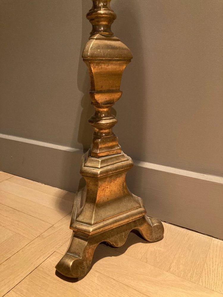 Pair of very large candlesticks - 17th century