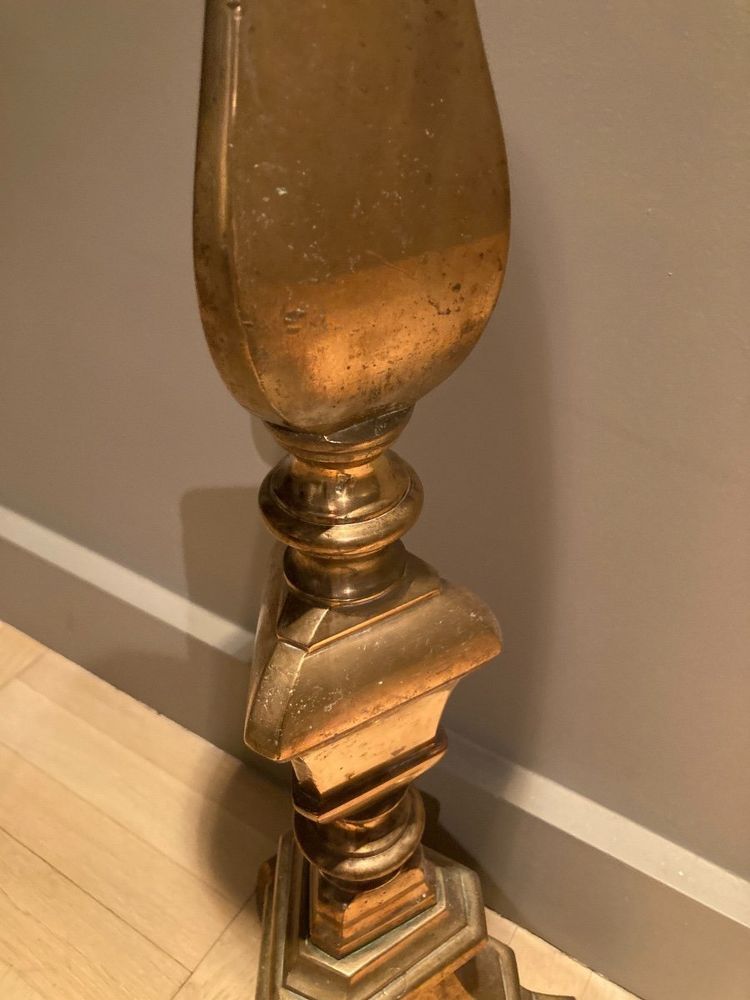 Pair of very large candlesticks - 17th century