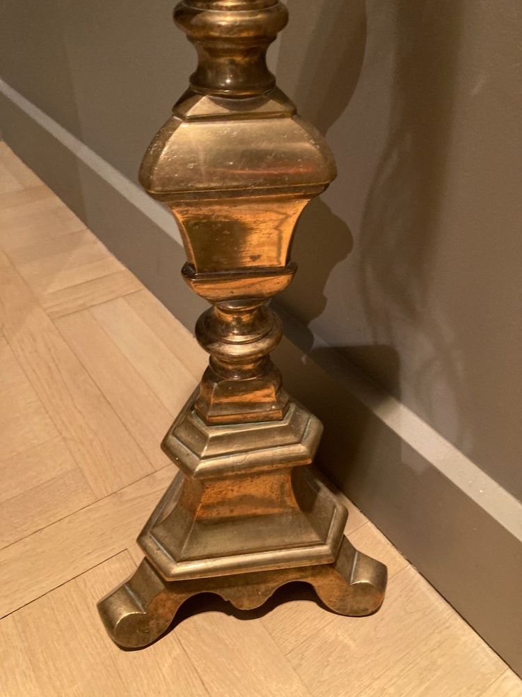 Pair of very large candlesticks - 17th century
