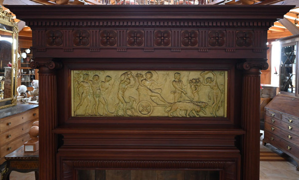Important Mahogany Castle Fireplace - 2nd part of the 19th century