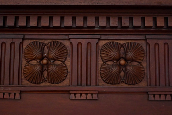 Important Mahogany Castle Fireplace - 2nd part of the 19th century