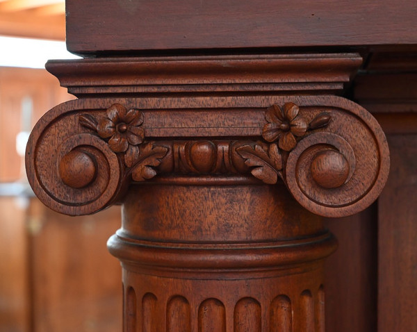 Important Mahogany Castle Fireplace - 2nd part of the 19th century