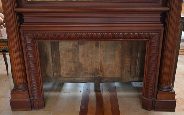 Important Mahogany Castle Fireplace - 2nd part of the 19th century