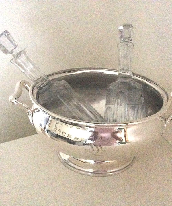 Large Soup Tureen In Silver-Plated Metal - Paquebot Transatlantique Le Brèmes