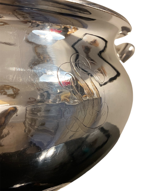Large Soup Tureen In Silver-Plated Metal - Paquebot Transatlantique Le Brèmes