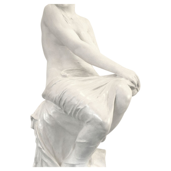 Terrakotta-Skulptur, Nackte Frau, von Paul Hippolyte Delaroche