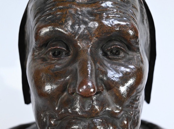 Bedeutende Büste von Bretonne in Bronze, signiert G.Demée – Ende des 19. Jahrhunderts
