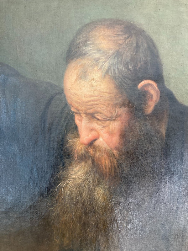 Öl auf Leinwand, L'Artisan signiert von Frans Dauge, 19.