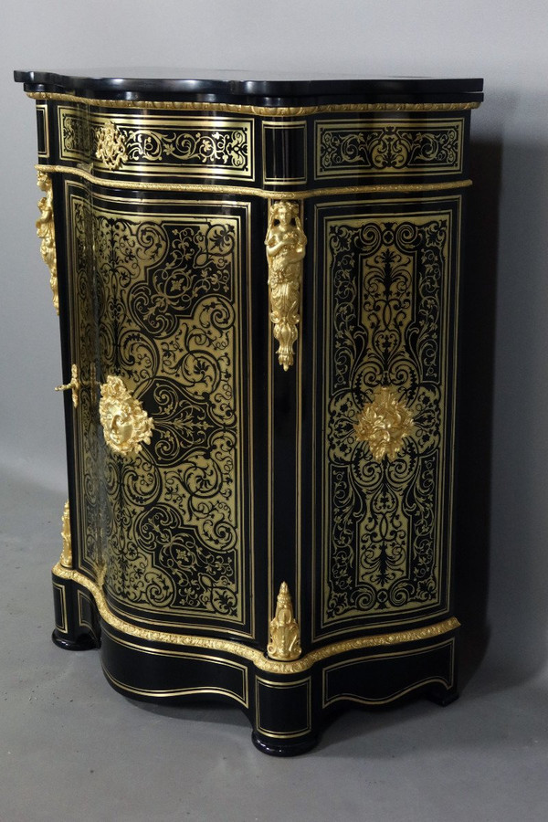Buffet En Marqueterie Boulle époque Napoléon III XIXe siècle