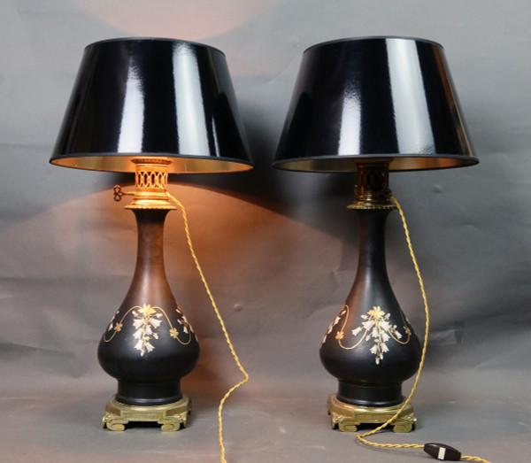 Coppia di lampade Napoleone III