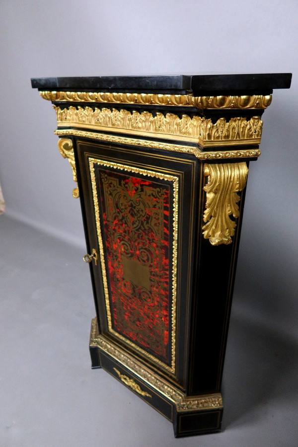 Encoignure d'époque Napoléon III En Marqueterie du XIX ème siècle