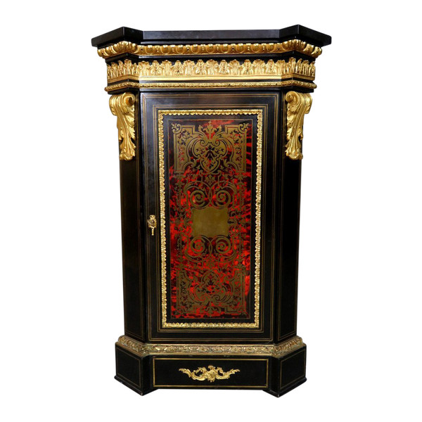 Encoignure d'époque Napoléon III En Marqueterie du XIX ème siècle