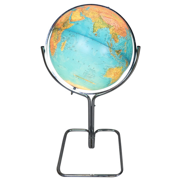 Terrestrial globe on foot