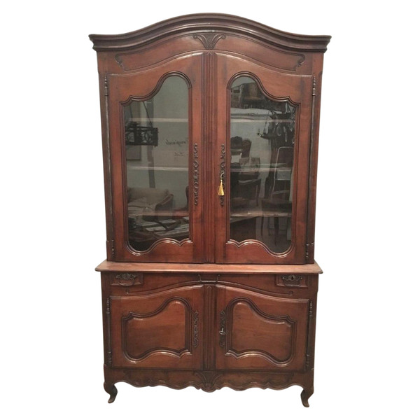 Buffet En Deux Corps Louis XV Walnut Massif XVIII Siècle