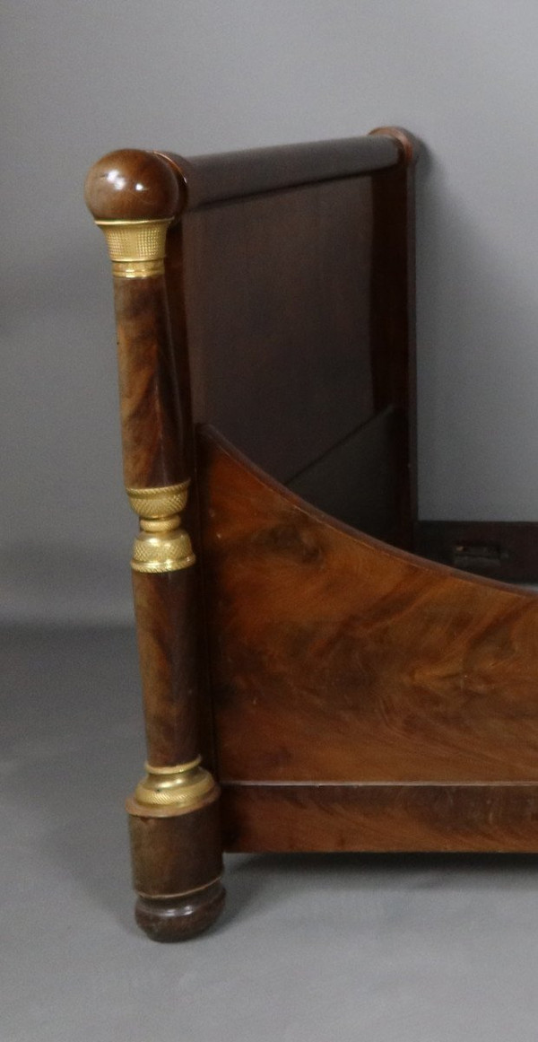 Lit époque Empire acajou XIXe siècle 