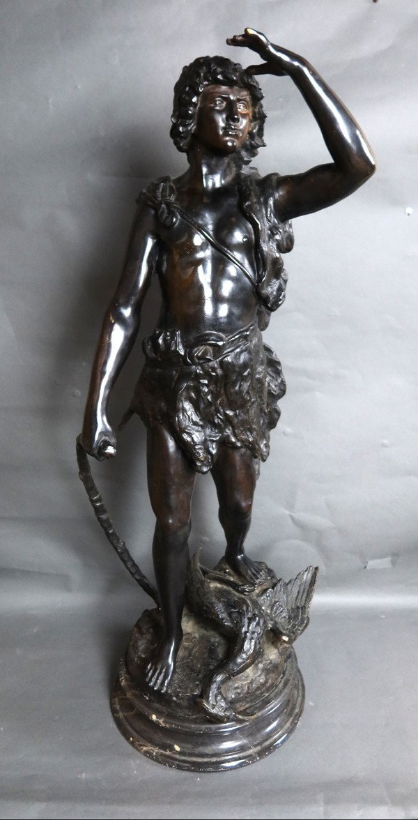Grande bronzo dopo Moreau il cacciatore 20°
