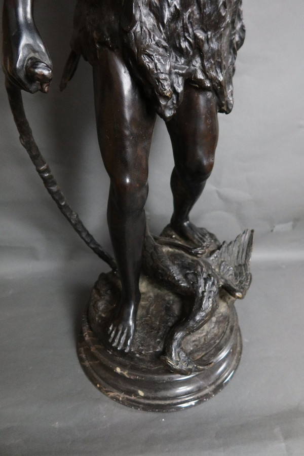 Grande bronzo dopo Moreau il cacciatore 20°