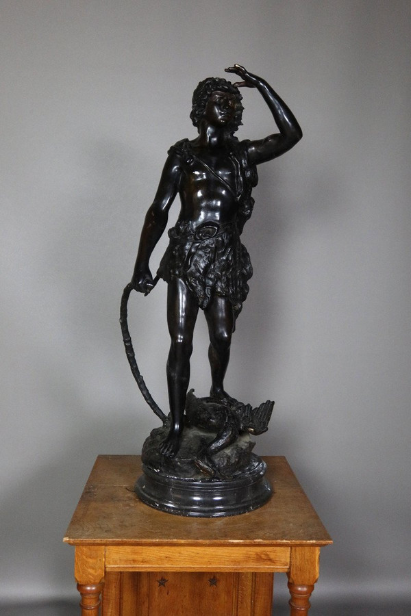 Grande bronzo dopo Moreau il cacciatore 20°