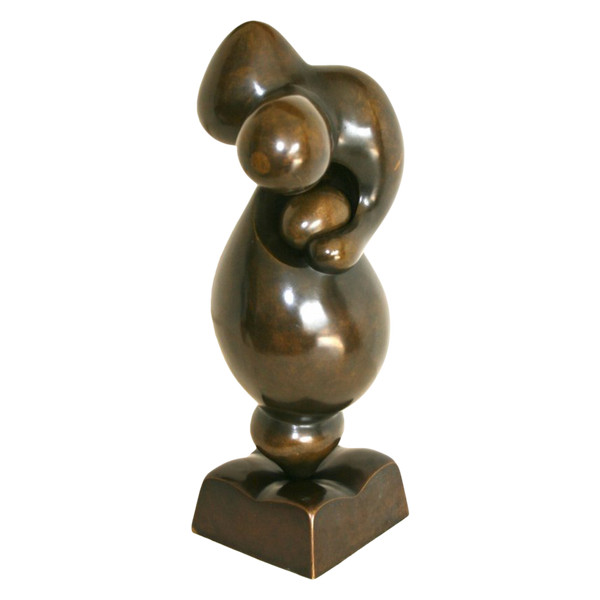 Scultura in bronzo, La Maternité, firmata Igor Balarin, XX secolo