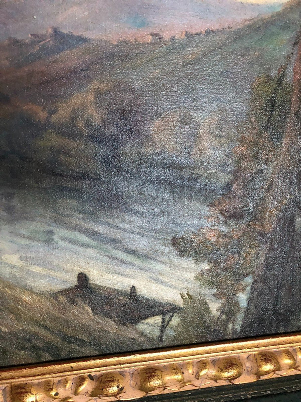 painting representing the Arve at Annemasse