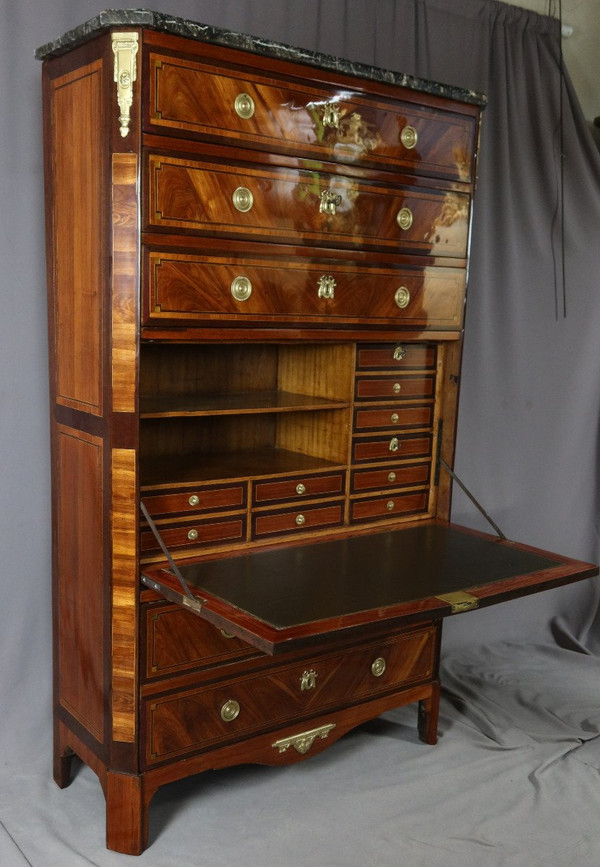 Secrétaire Semainier époque Louis XVI Estampillé
