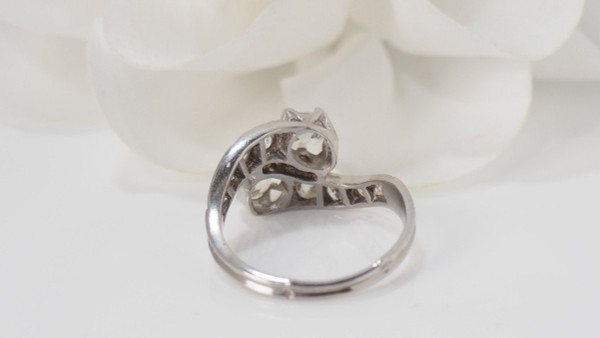 Bague Toi Et Moi En Or Blanc Et Diamants