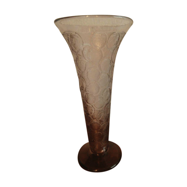 Vaso in vetro acidato