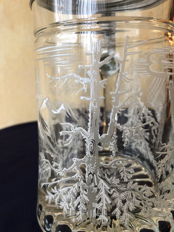 Bohemian Crystal Beer Mug.
