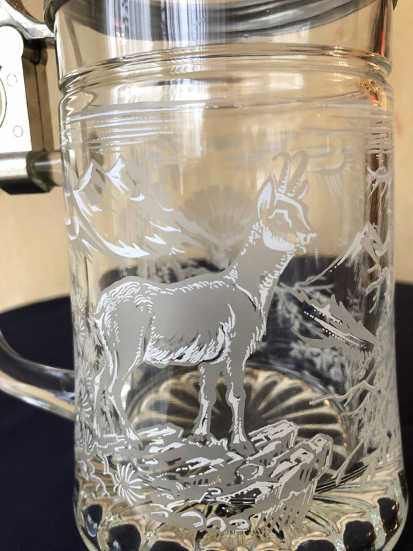 Bohemian Crystal Beer Mug.
