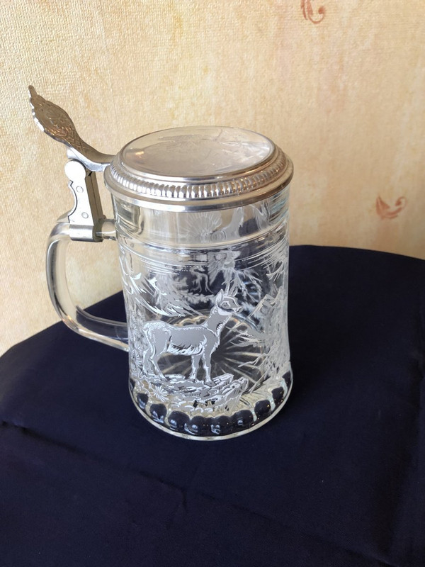 Bohemian Crystal Beer Mug.