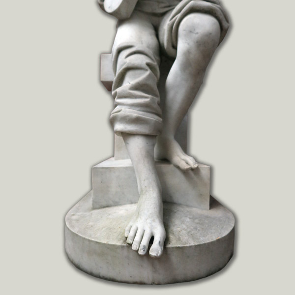 Grande Scultura in Marmo Firmata E.Mannini 1887