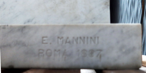 Grande Scultura in Marmo Firmata E.Mannini 1887