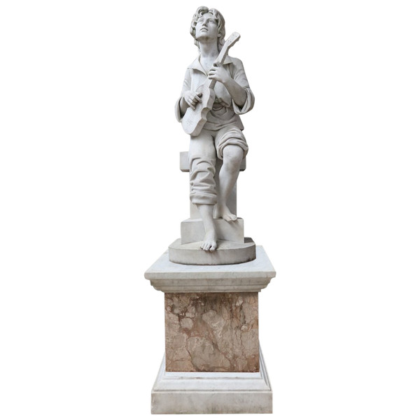 Grande Scultura in Marmo Firmata E.Mannini 1887