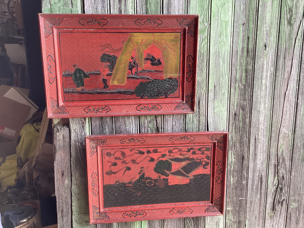 Pair of Chinese panels
