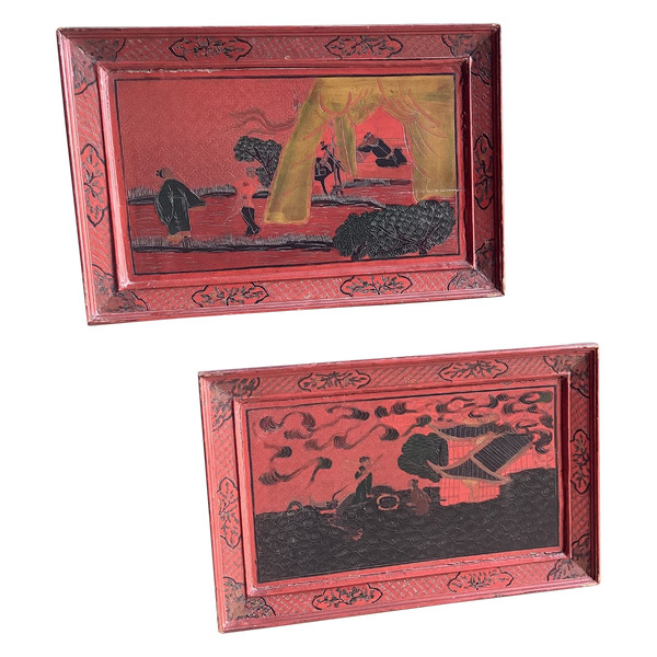 Pair of Chinese panels