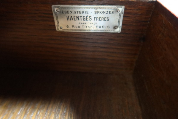 Mahagoni-Schreibtisch Maison Haentges in Paris