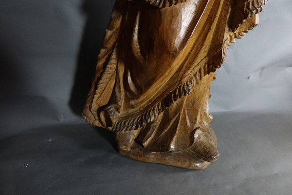 Sculpture Virgin And Child XVIII Period