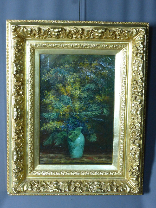 Tableau Les Mimosas XIXe siècle