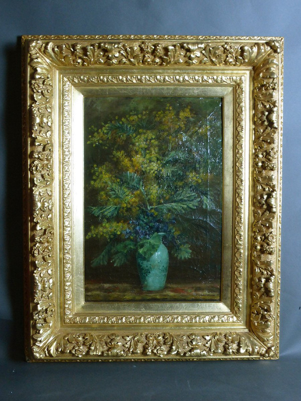 Tableau Les Mimosas XIXe siècle