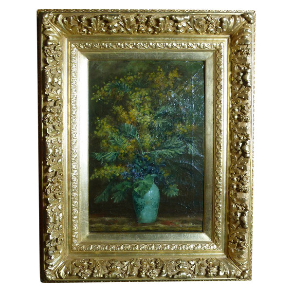 Tableau Les Mimosas XIXe siècle