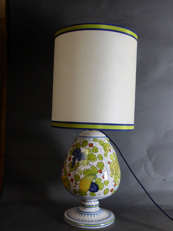 20th century earthenware lamp