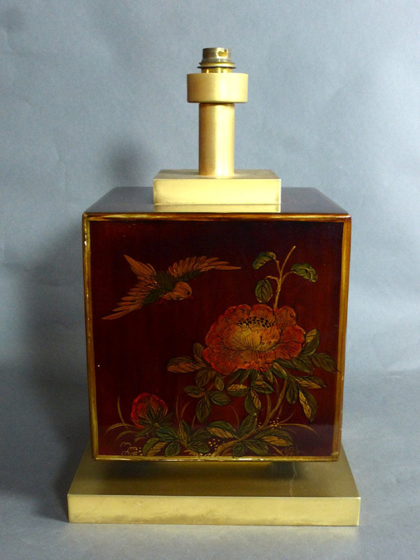 Lampe à Poser En Laque Années 70