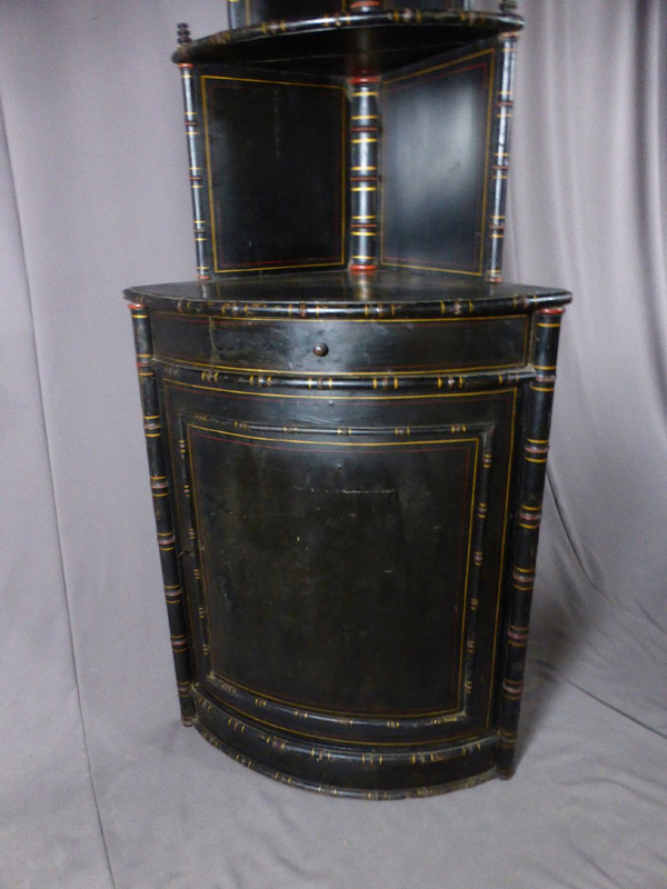 Encoignure XIXe Style Bambou