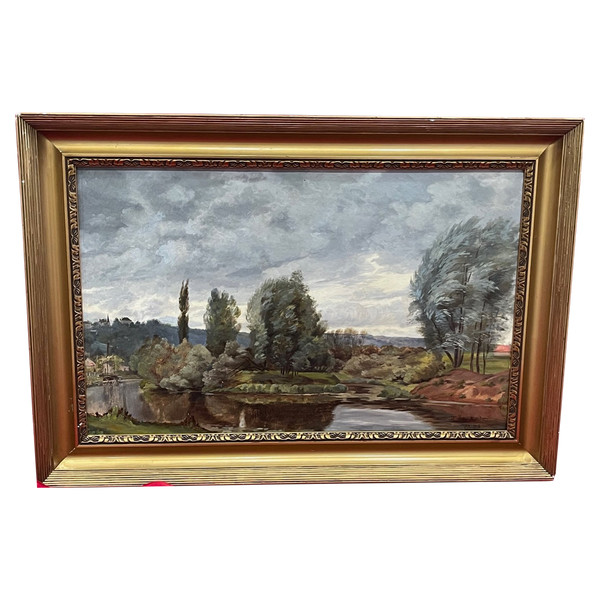 Tableau Huile sur toile Le Bas Meudon
