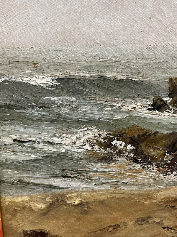 Marinebild Öl auf Leinwand Paule ROZIER