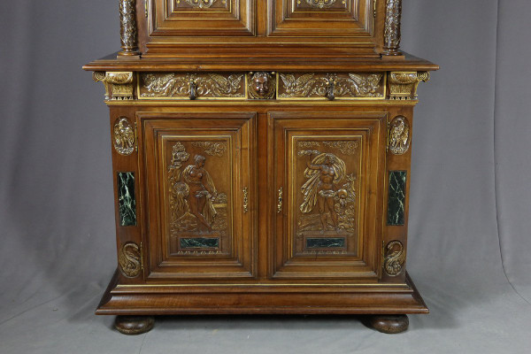 Sideboard Nussbaum Geschnitzt Renaissance-Stil