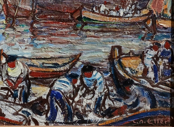 LUCIEN ROUDIER GENANNT ELLER 1894/1940 -MARSEILLE LE PORT-
