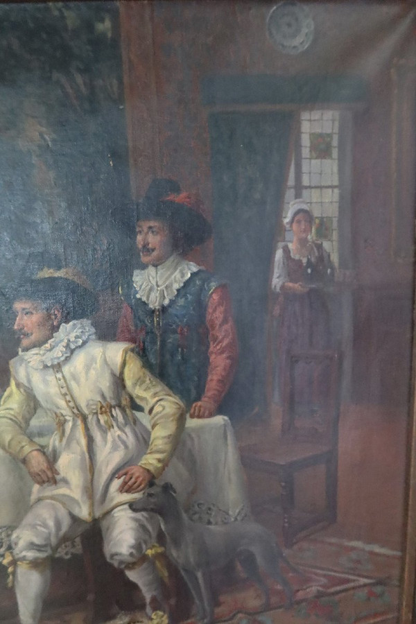 Interior Scene By Gaston Bonfils