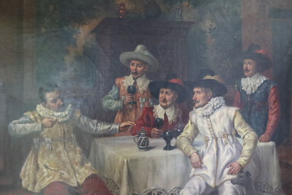 Interior Scene By Gaston Bonfils